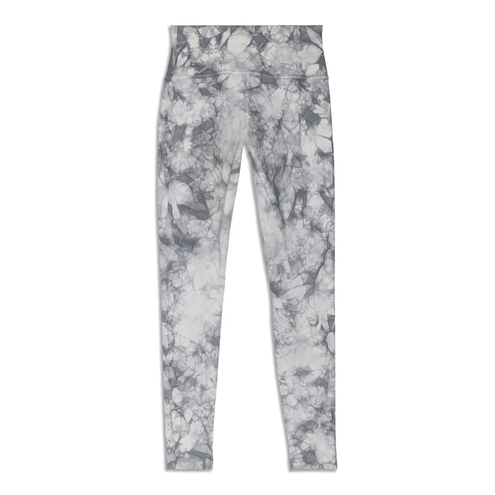 Lululemon High-Waist Gray Marble Print Leggings